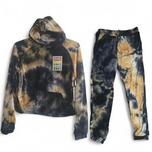 Women's Tie Dye French Terry- Jogger Hoodie Pants Set